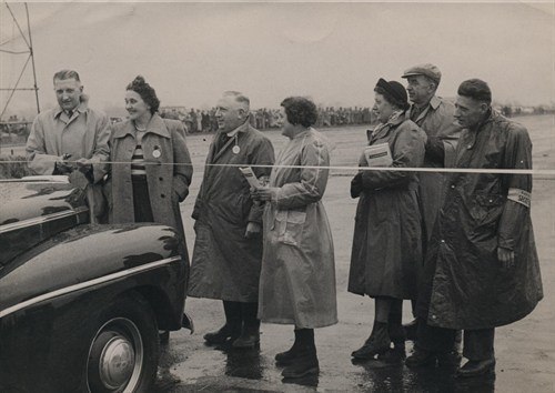 Croft -aerodrome -image -of -formal -opening -with -ribbon -cutting
