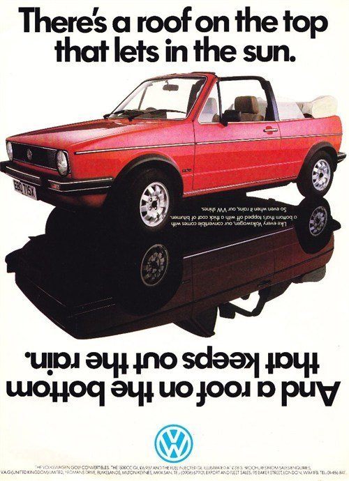 Classic Ad (VW Golf Cabriolet)