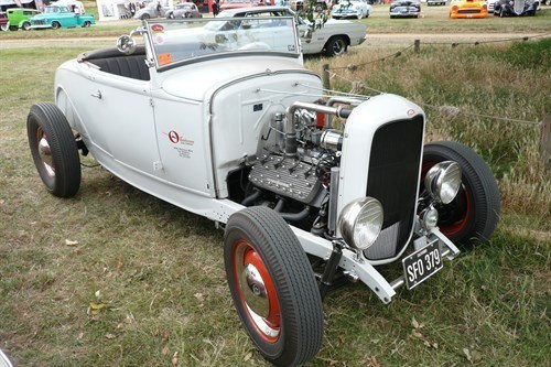 32 Ford Flathead Highboy White