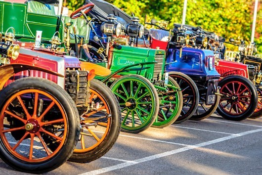 1455906_Colourful Line -up Of VCR Cars