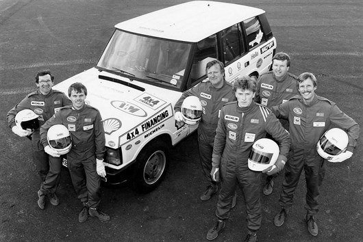 The Victorious Drivers . L-R Mike Smith , John Faulkner , Colin Parkes , Jon Ward , John Woodward , And Pip Archer