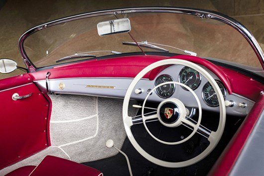 1958 Porsche 356A Speedster Interior 600px