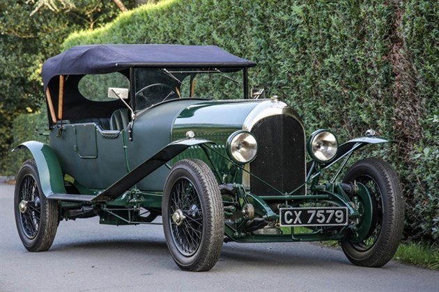 Bentley 3 Litre Tourer 1925 Hood Up Historics (1)