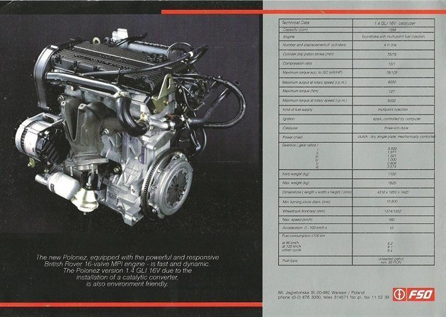 FSO Polonez Engine