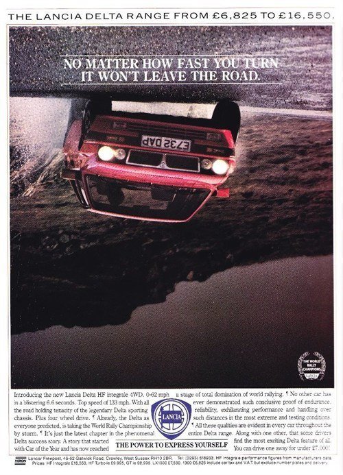 Classic Ad (Lancia Delta Integrale)