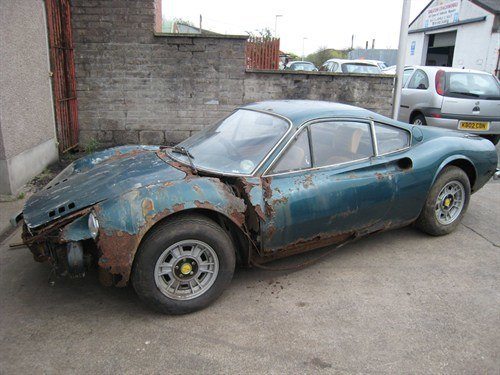 1973 Ferrari 246GT Dino Barn Find Side